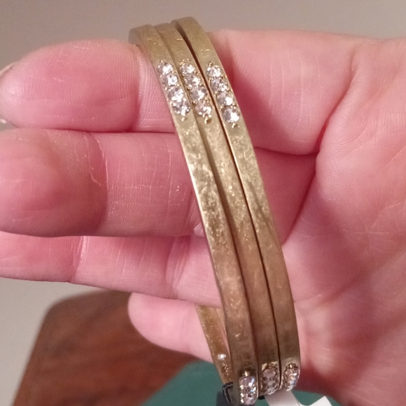 Nanette Lepore Gold-Tone Bangle Bracelet Set, NWT RARE - Picture 5 of 6